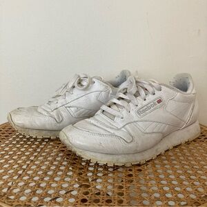 Reebok vintage classic leather sneakers white
